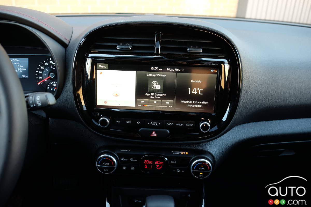 Écran multimédia du Kia Soul